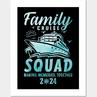 Family Cruise Squad 2024 Vacation Matching Family Group Posters and Art